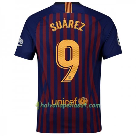 Jalkapallo Pelipaidat FC Barcelona Suarez 9 Kotipaita 2018-2019 Lyhythihainen